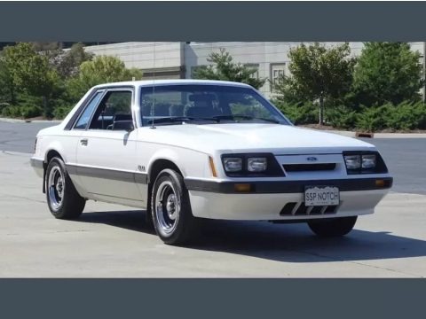 Oxford White 1986 Ford Mustang LX Coupe