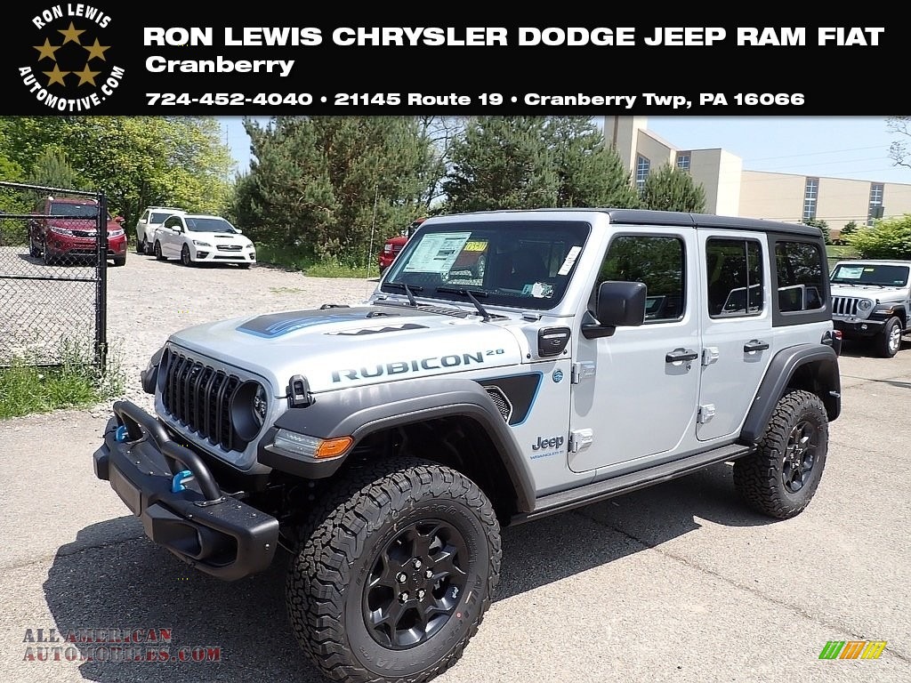 2023 Wrangler Unlimited Rubicon 4XE 20th Anniversary Hybrid - Silver Zynith / 20th Anniversary Red/Black photo #1
