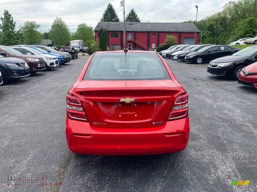 2020 Sonic Premier Sedan - Red Hot / Jet Black photo #4