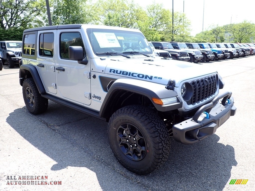 2023 Wrangler Unlimited Rubicon 4XE 20th Anniversary Hybrid - Silver Zynith / 20th Anniversary Red/Black photo #7