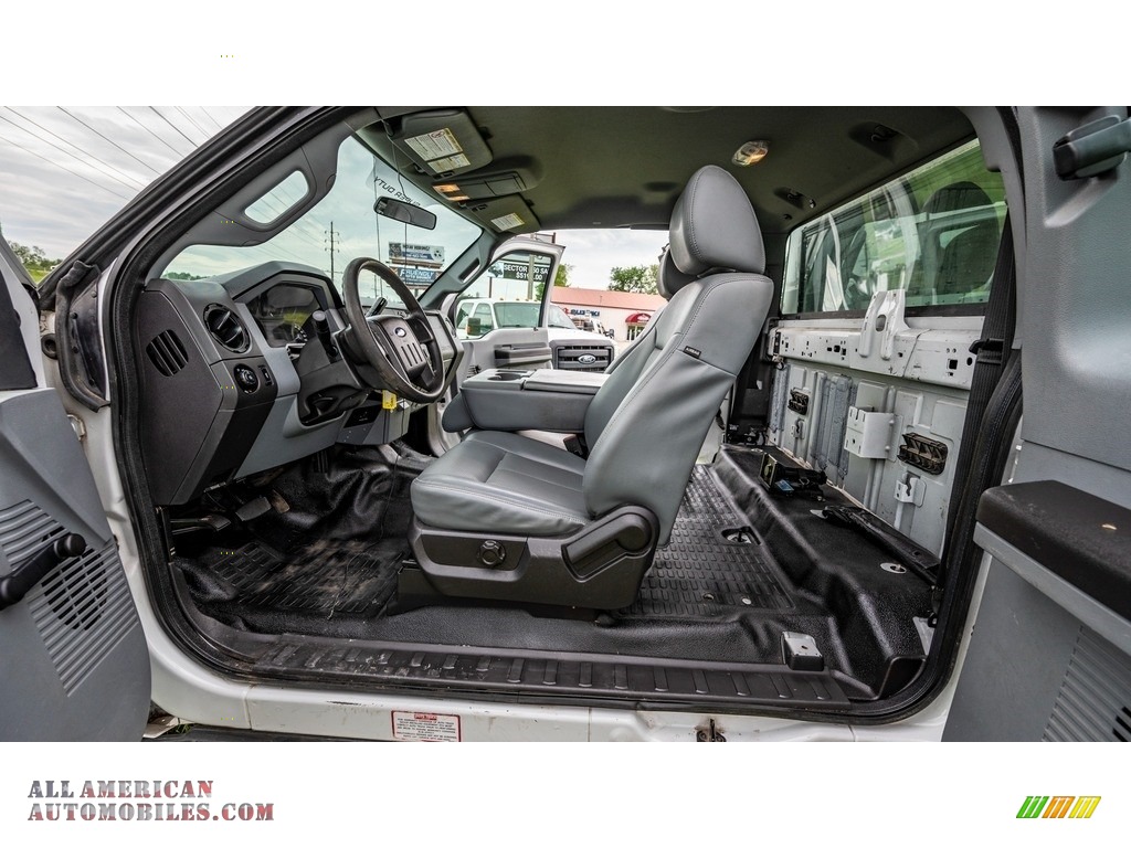 2015 F250 Super Duty XLT Super Cab 4x4 - Oxford White / Steel photo #18