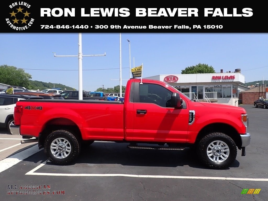 2021 Ford F250 Super Duty XL Regular Cab 4x4 in Race Red C72548 All