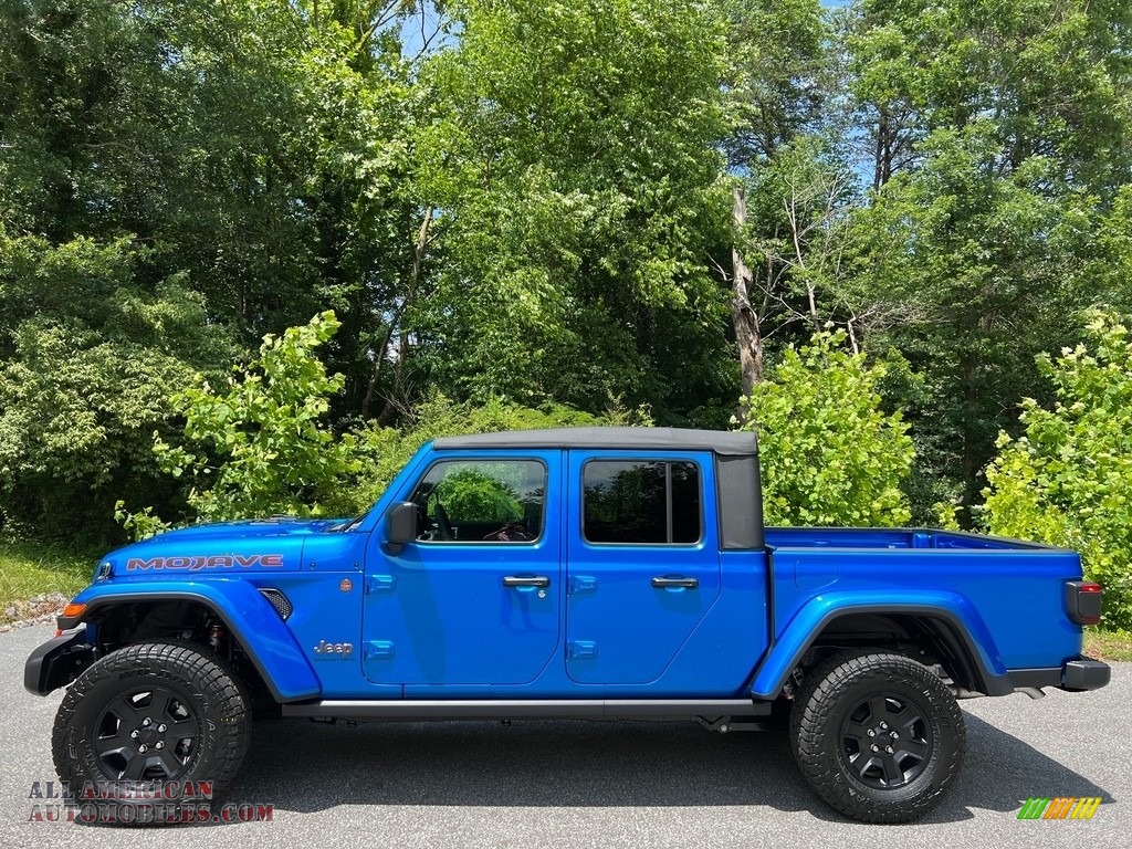 Hydro Blue Pearl / Black Jeep Gladiator Mojave 4x4