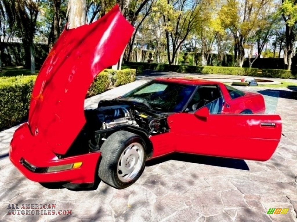 1991 Corvette Coupe - Bright Red / Black photo #2