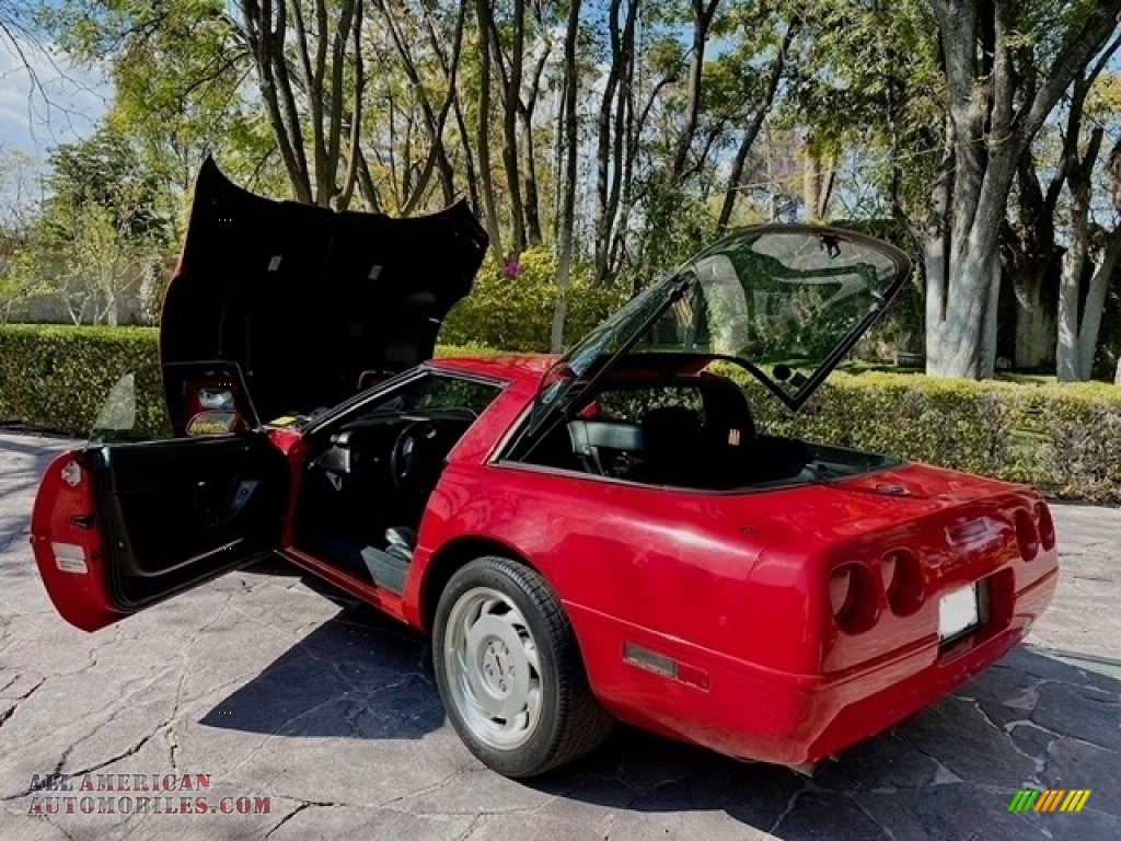 1991 Corvette Coupe - Bright Red / Black photo #11