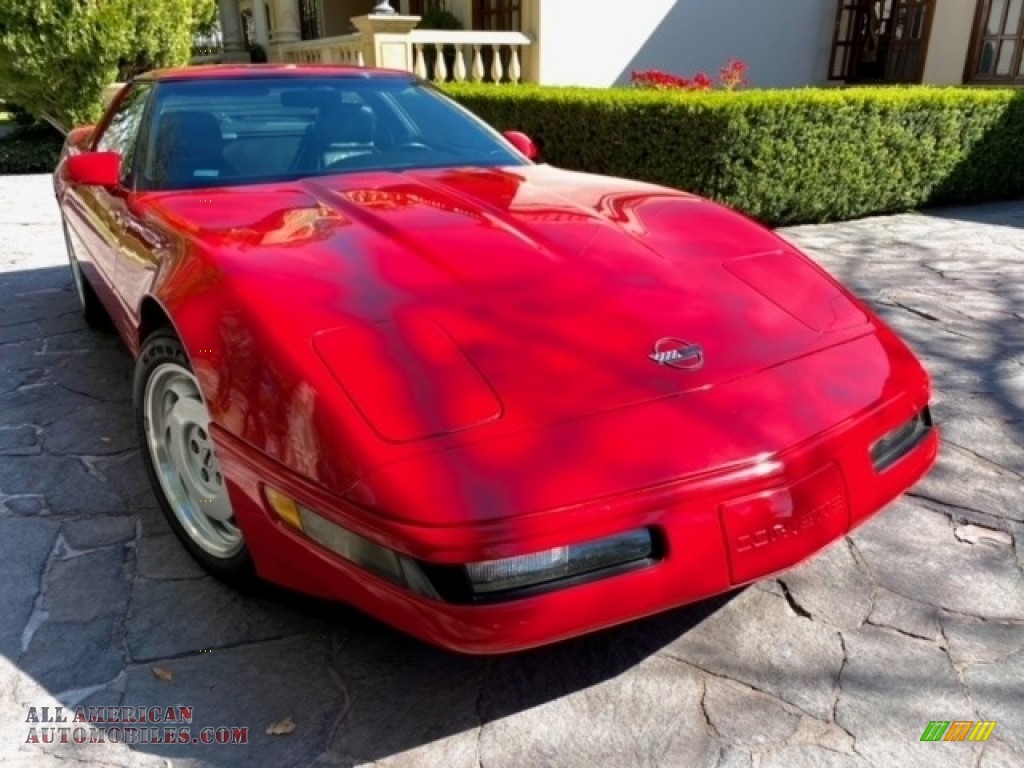 1991 Corvette Coupe - Bright Red / Black photo #12