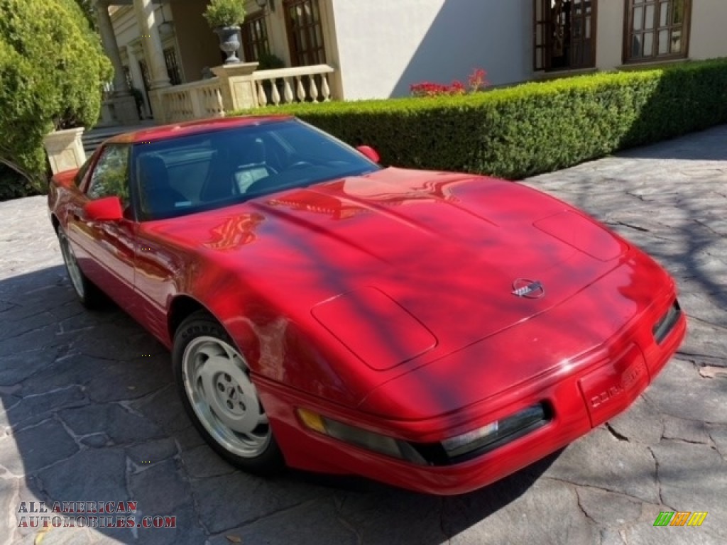 1991 Corvette Coupe - Bright Red / Black photo #13