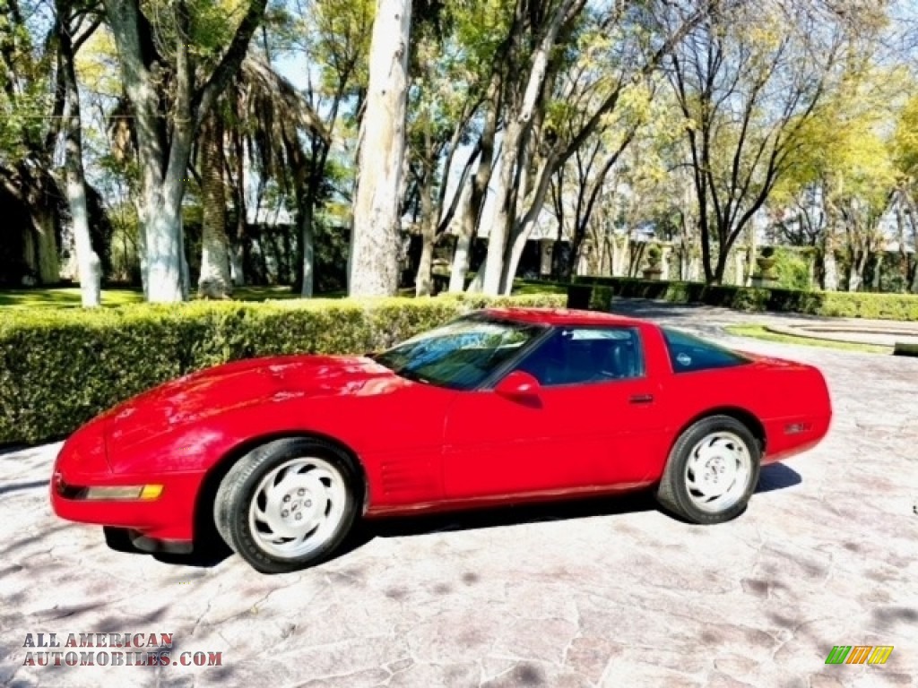 1991 Corvette Coupe - Bright Red / Black photo #14