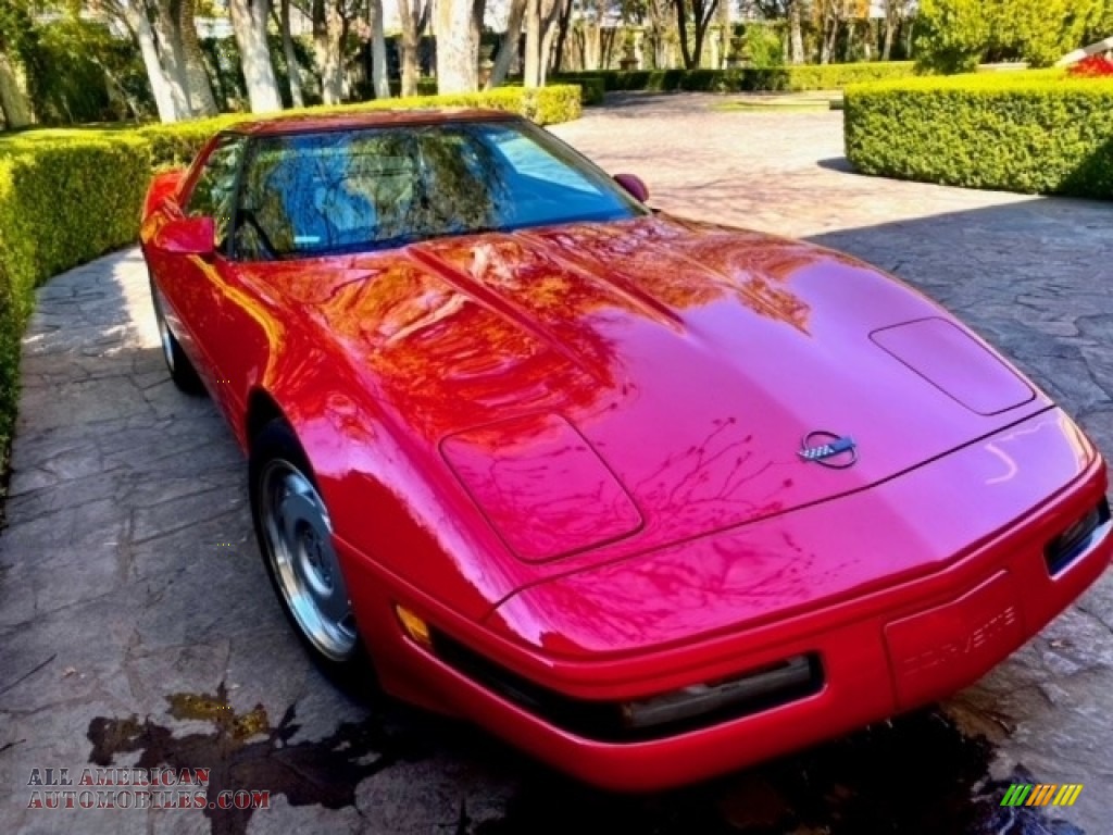1991 Corvette Coupe - Bright Red / Black photo #19