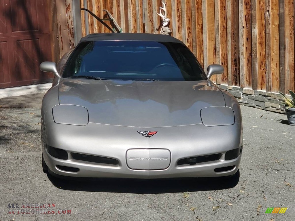 1998 Corvette Convertible - Light Pewter Metallic / Black photo #2