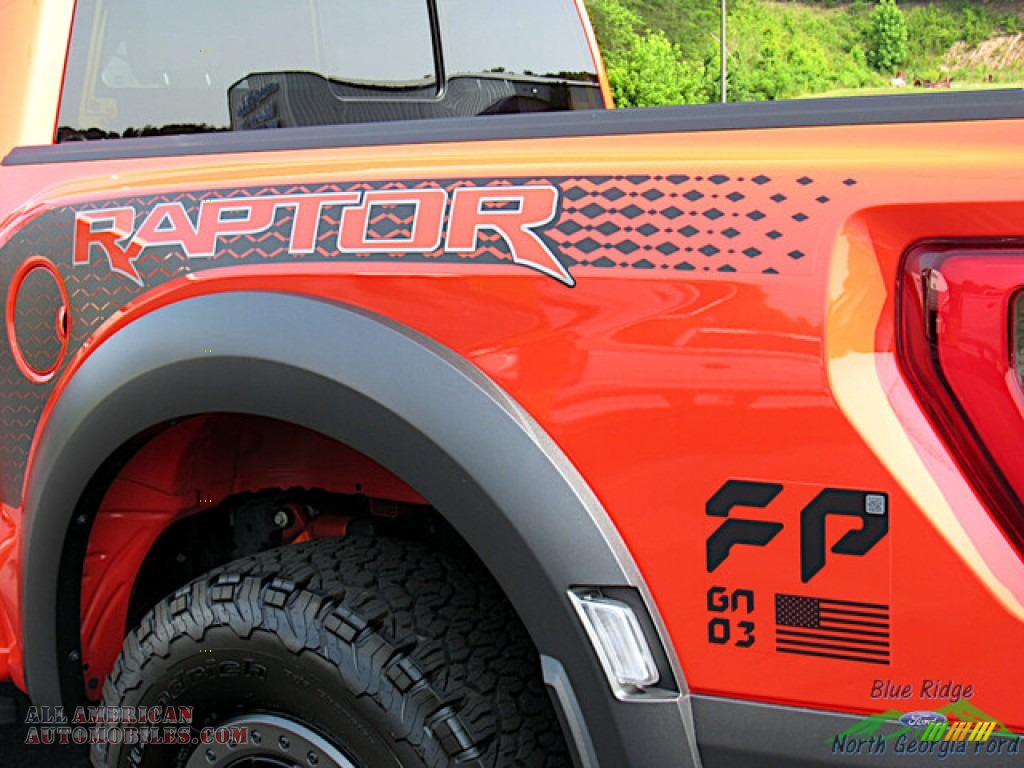 2022 F150 SVT Raptor SuperCrew 4x4 - Code Orange / Black photo #36
