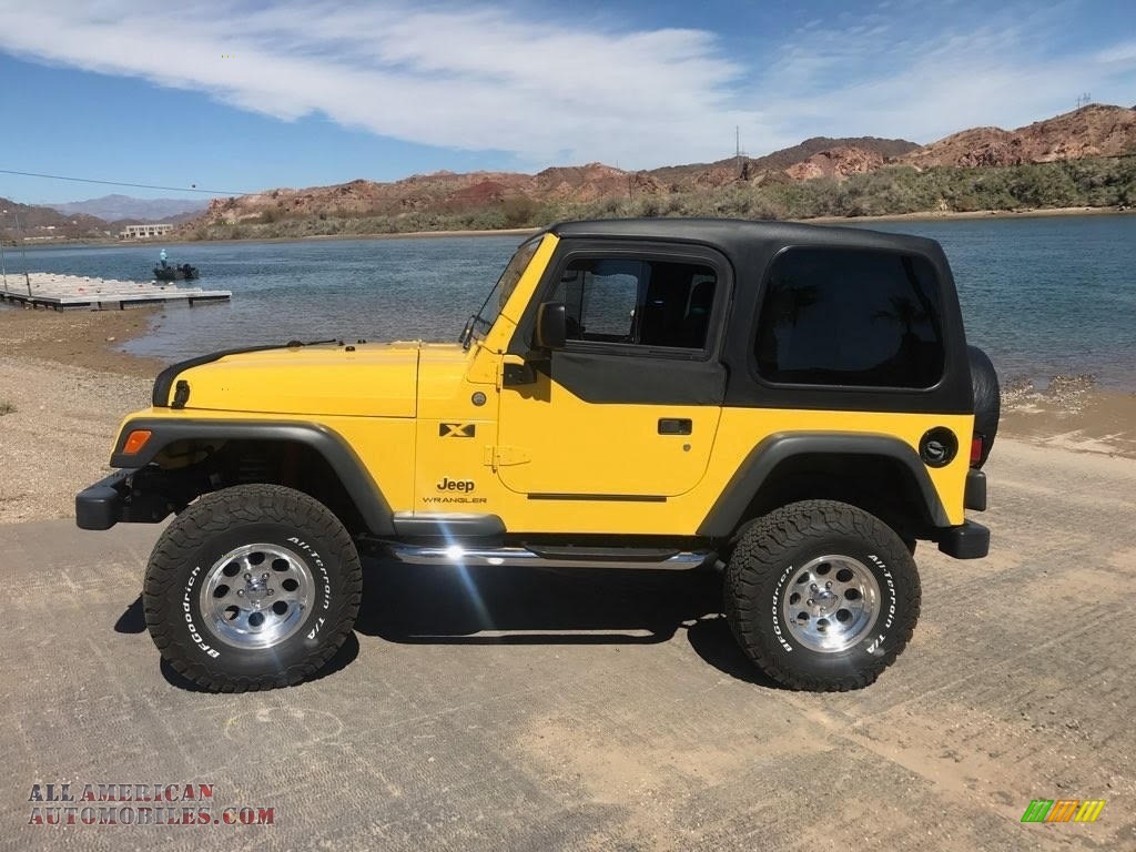 Solar Yellow / Dark Slate Gray Jeep Wrangler X 4x4