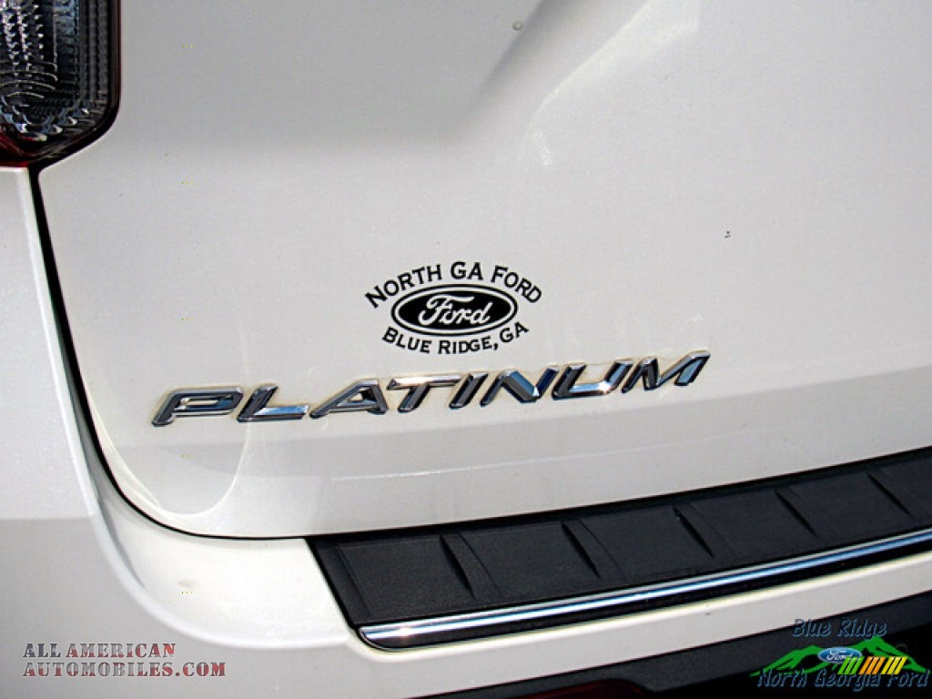 2020 Explorer Platinum 4WD - Star White Metallic Tri-Coat / Sandstone photo #32