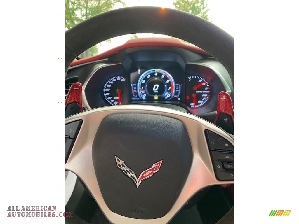2019 Corvette Grand Sport Coupe - Arctic White / Adrenaline Red photo #6