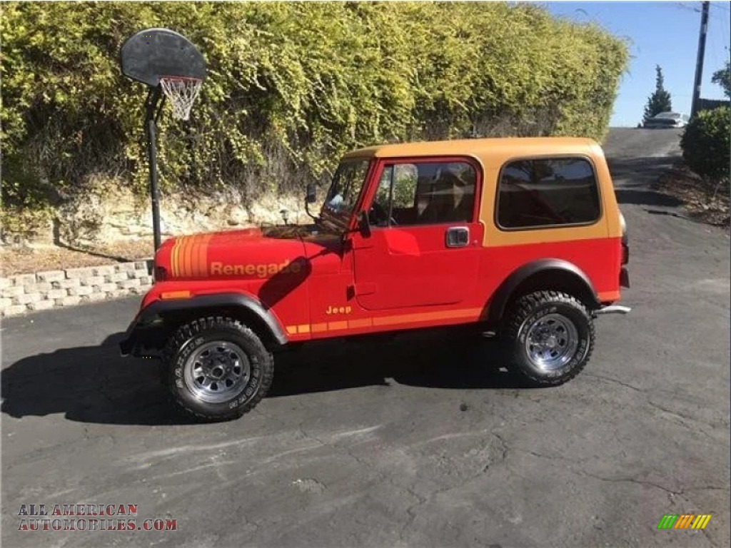 Red / Tan Jeep CJ7 Renegade 4x4
