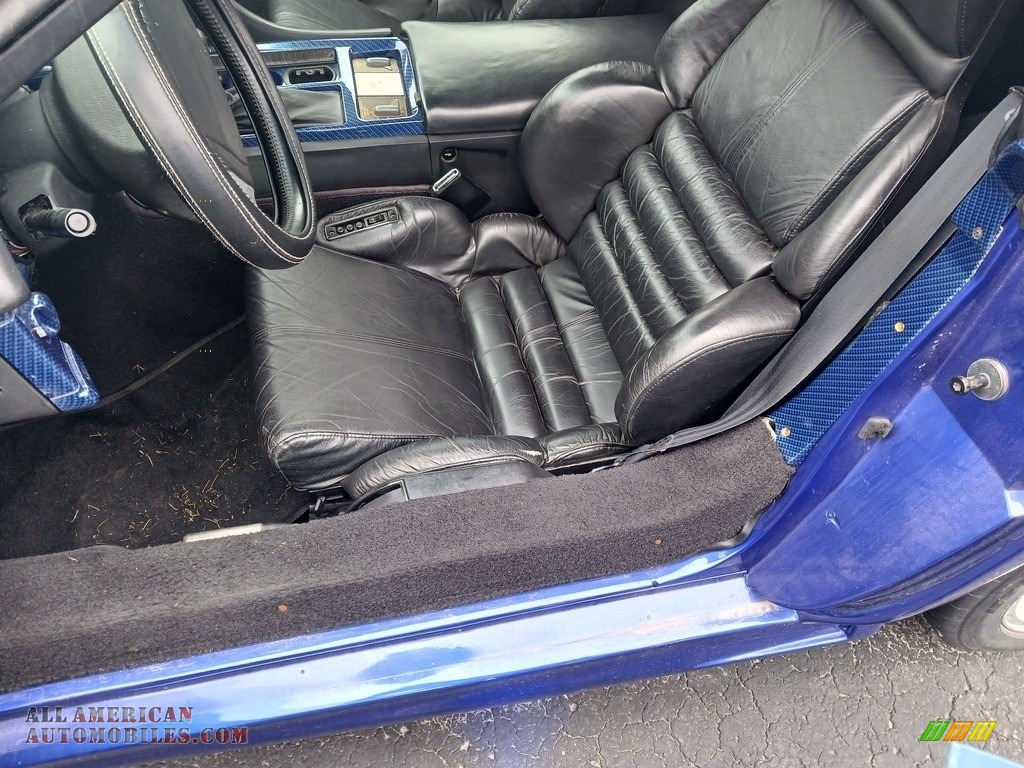 1991 Corvette Convertible - Quasar Blue Metallic / Black photo #5