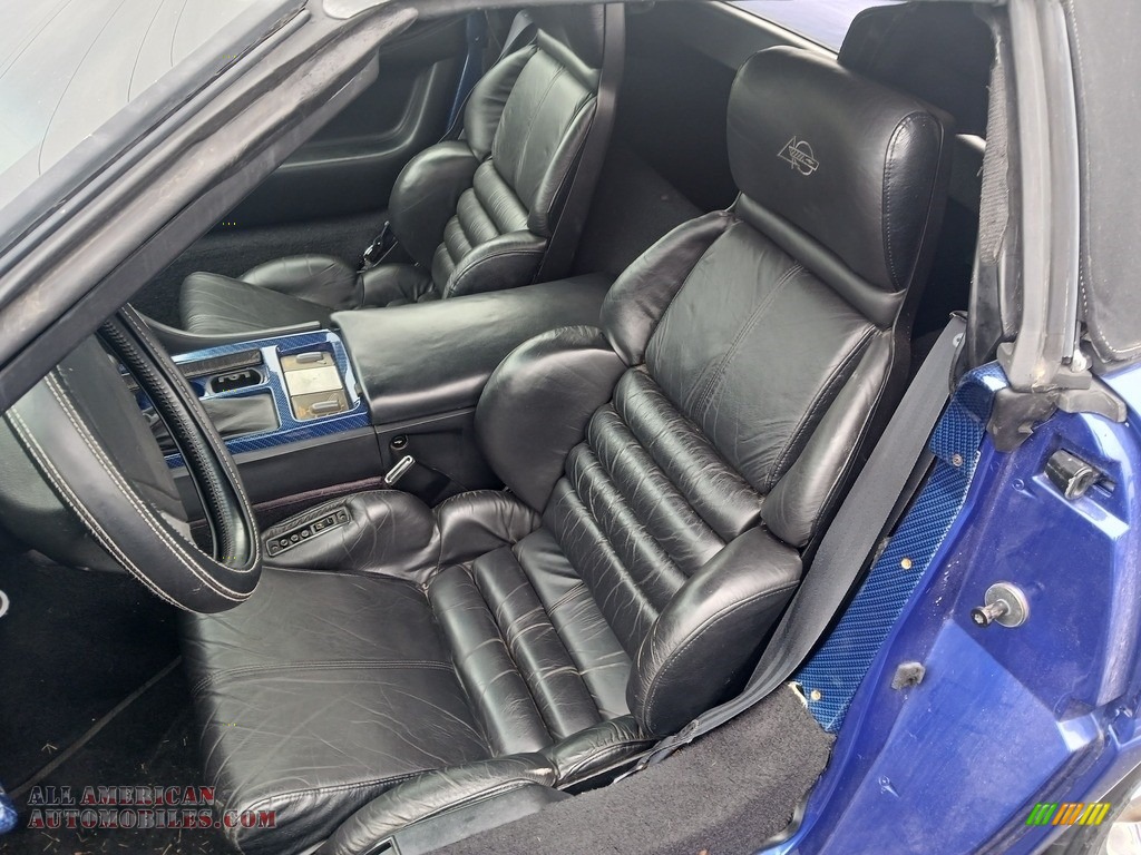 1991 Corvette Convertible - Quasar Blue Metallic / Black photo #6