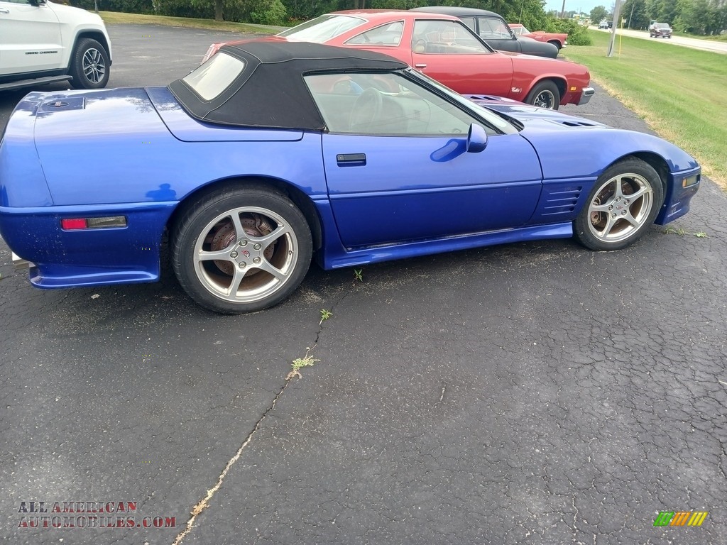 1991 Corvette Convertible - Quasar Blue Metallic / Black photo #23