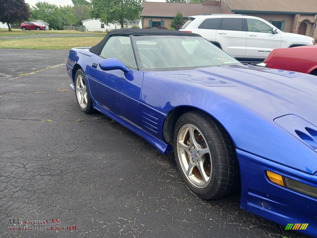 1991 Corvette Convertible - Quasar Blue Metallic / Black photo #25