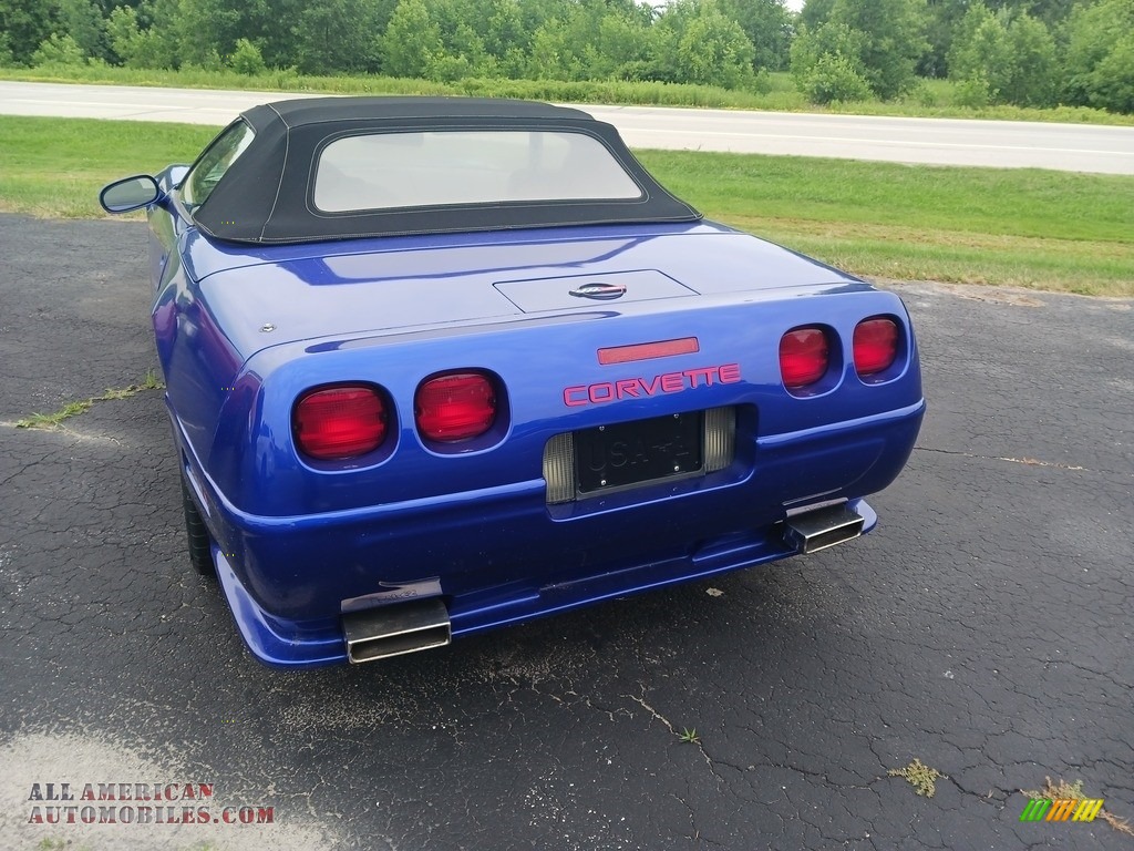 1991 Corvette Convertible - Quasar Blue Metallic / Black photo #27