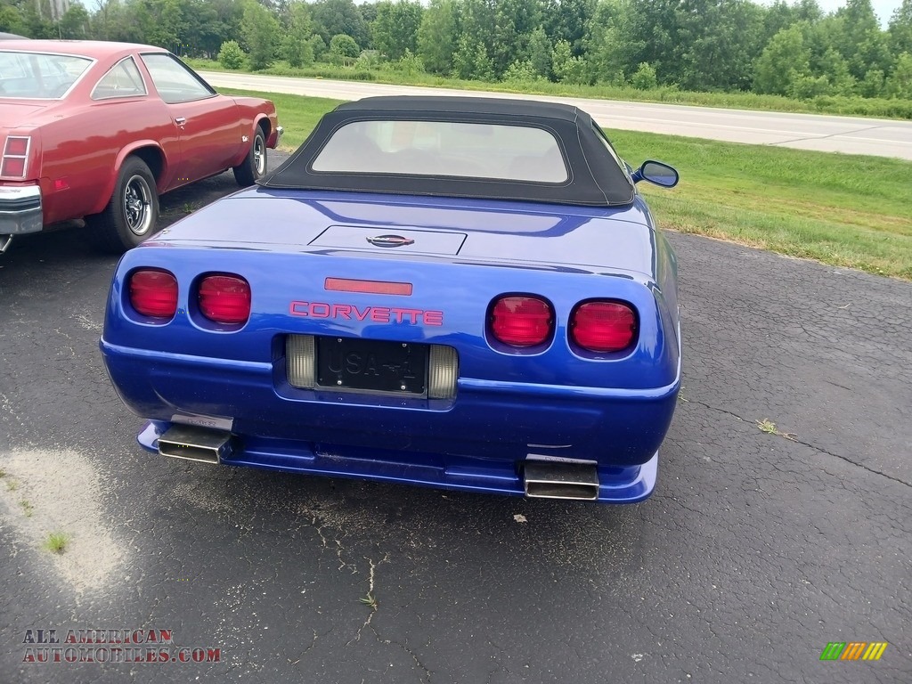 1991 Corvette Convertible - Quasar Blue Metallic / Black photo #29