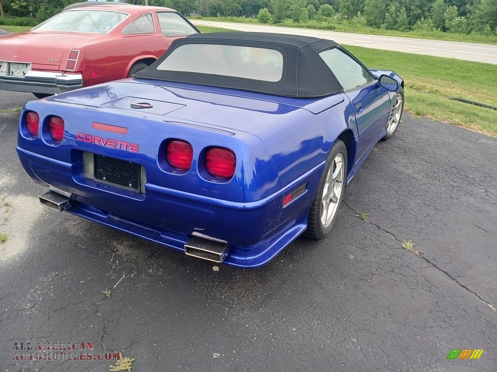 1991 Corvette Convertible - Quasar Blue Metallic / Black photo #30