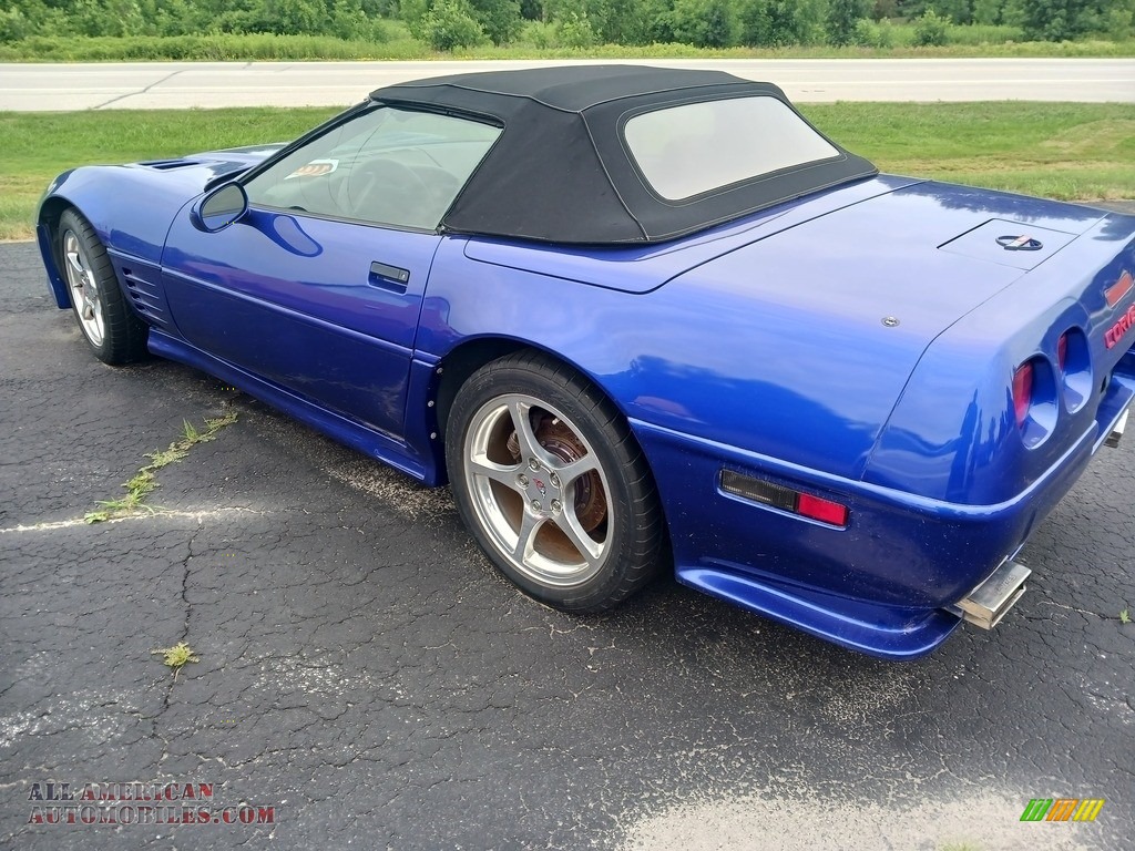 1991 Corvette Convertible - Quasar Blue Metallic / Black photo #31