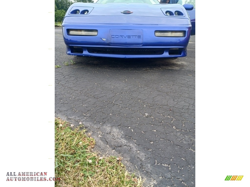 1991 Corvette Convertible - Quasar Blue Metallic / Black photo #36