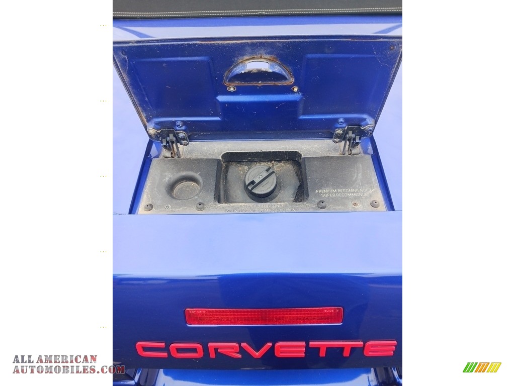 1991 Corvette Convertible - Quasar Blue Metallic / Black photo #39