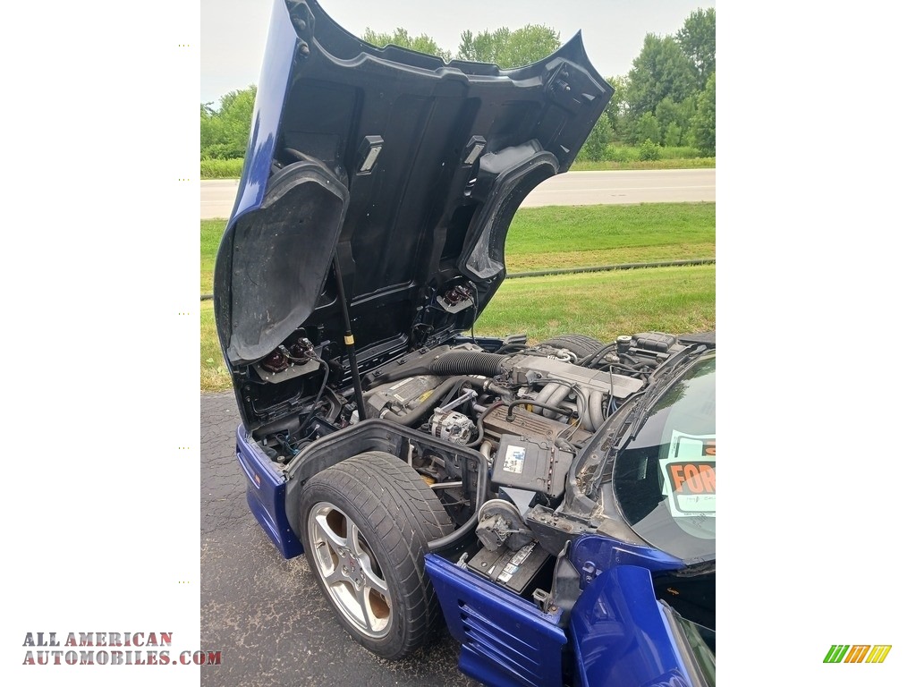 1991 Corvette Convertible - Quasar Blue Metallic / Black photo #45