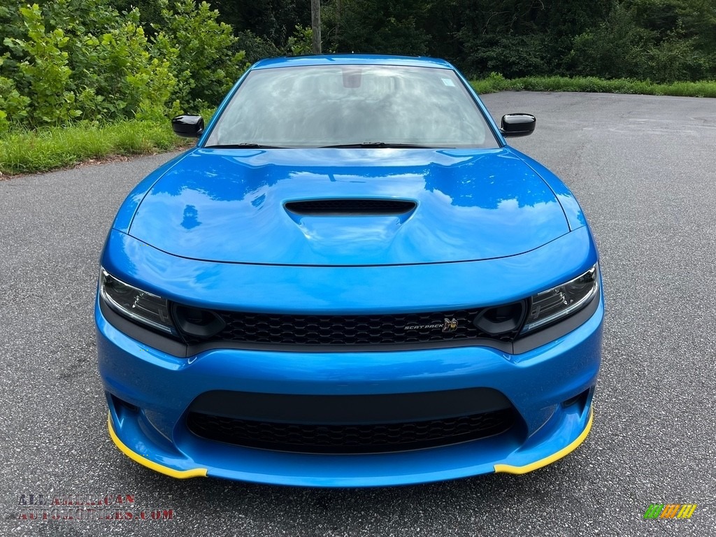 2023 Charger Scat Pack Plus - B5 Blue Pearl / Ruby Red/Black photo #3