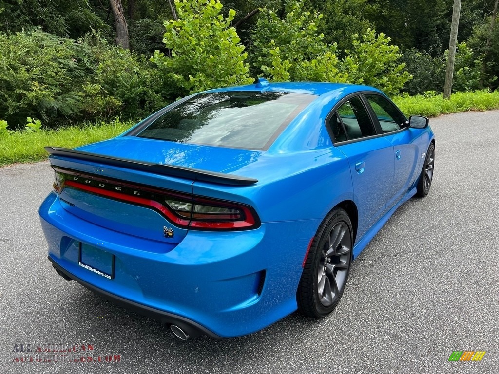 2023 Charger Scat Pack Plus - B5 Blue Pearl / Ruby Red/Black photo #6