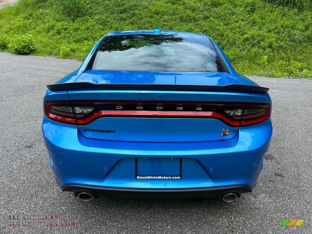 2023 Charger Scat Pack Plus - B5 Blue Pearl / Ruby Red/Black photo #7