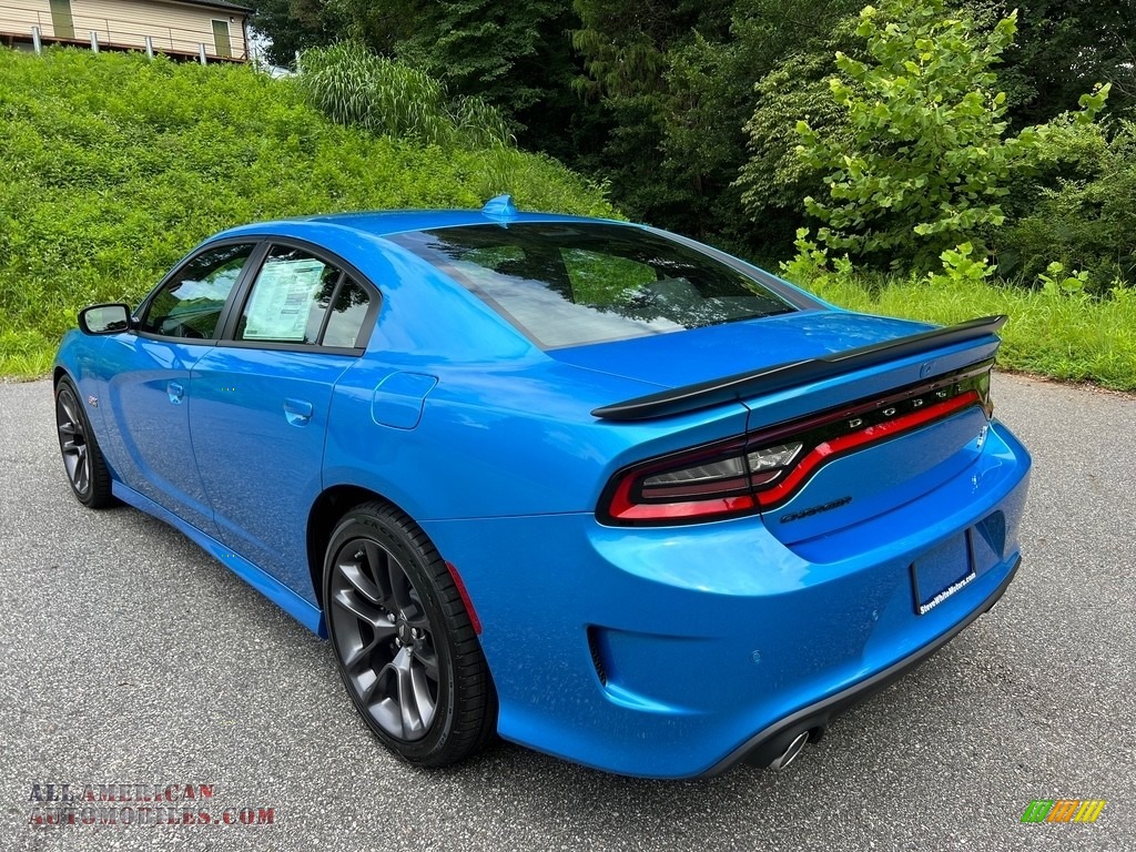 2023 Charger Scat Pack Plus - B5 Blue Pearl / Ruby Red/Black photo #8