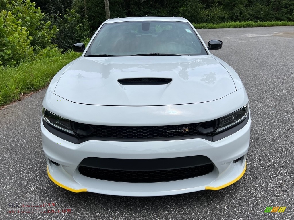 2023 Charger Scat Pack Plus - White Knuckle / Ruby Red/Black photo #3