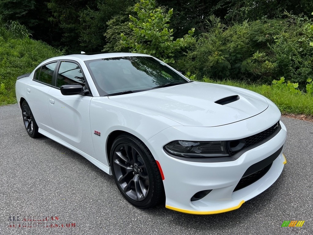 2023 Charger Scat Pack Plus - White Knuckle / Ruby Red/Black photo #4
