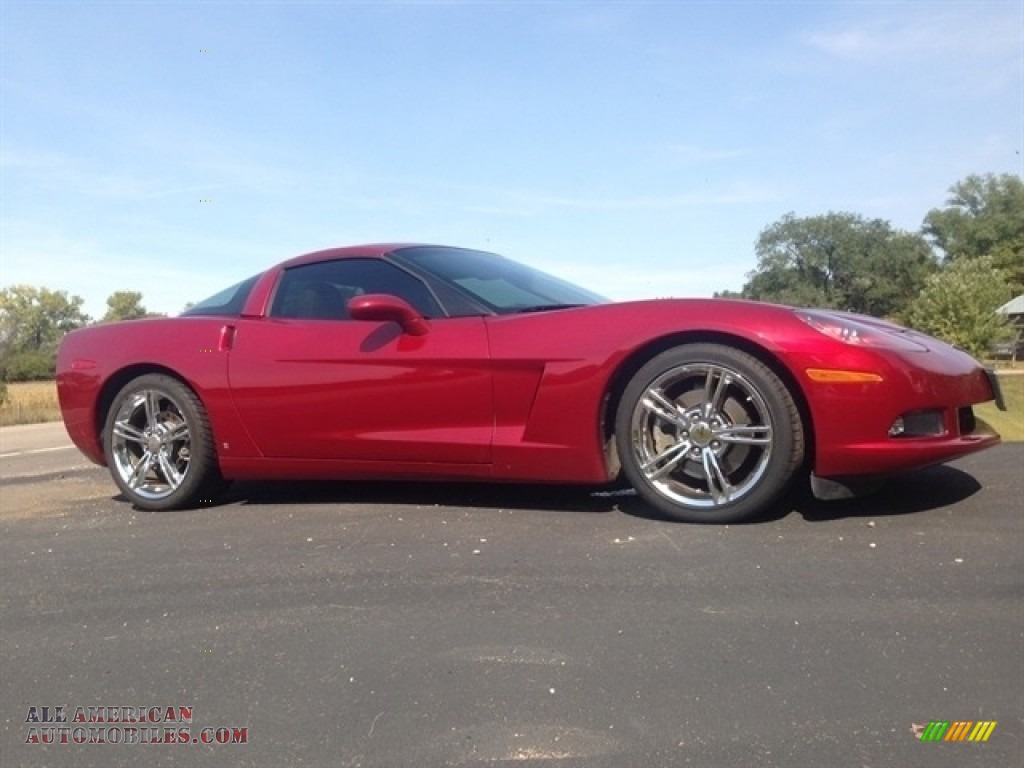 Crystal Red Metallic / Cashmere Chevrolet Corvette Coupe