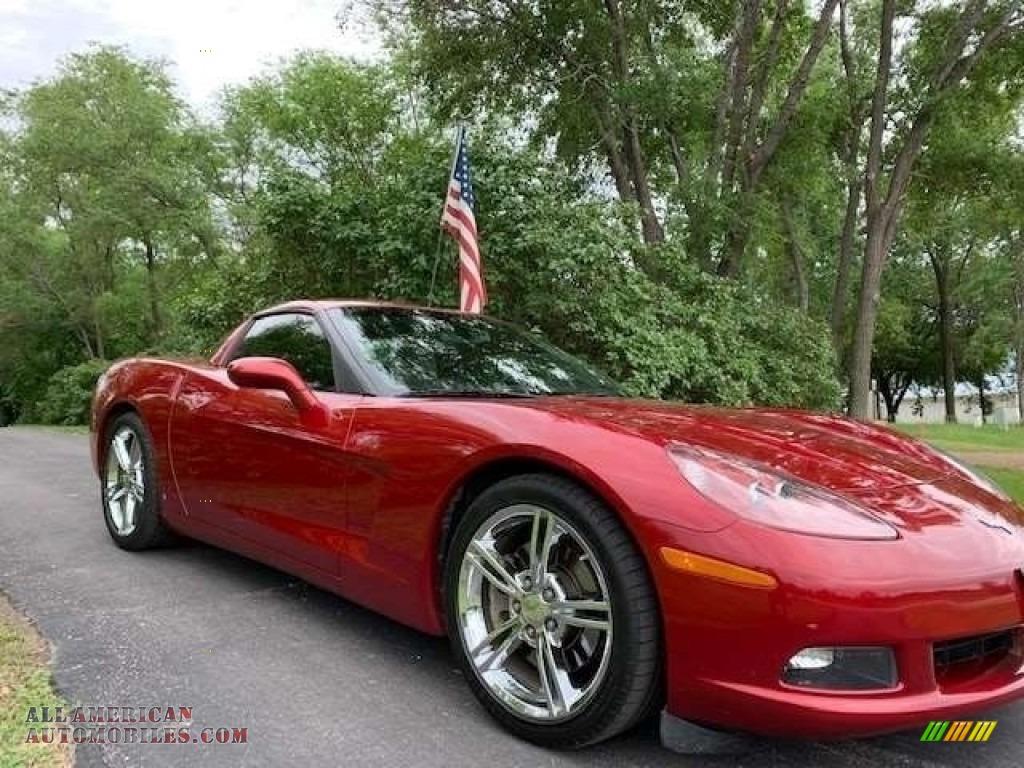 2008 Corvette Coupe - Crystal Red Metallic / Cashmere photo #2