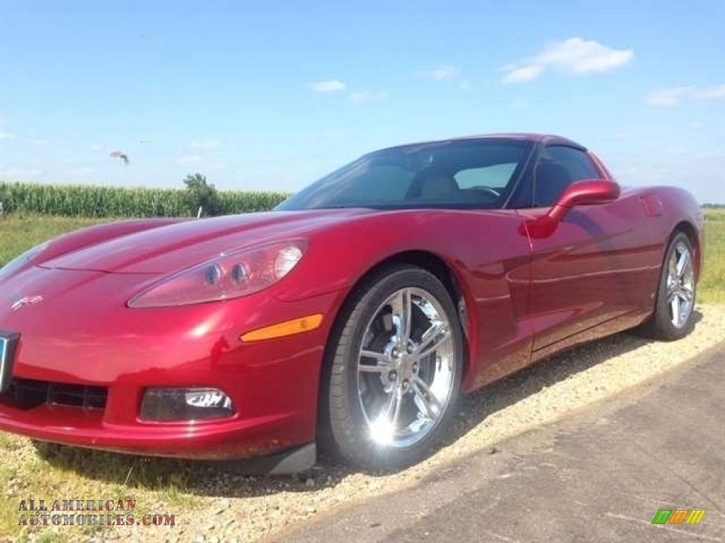 2008 Corvette Coupe - Crystal Red Metallic / Cashmere photo #4
