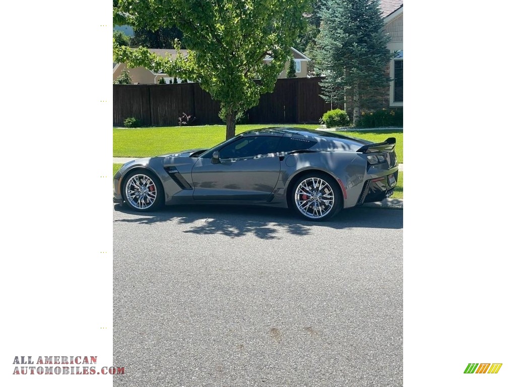 2015 Corvette Z06 Coupe - Shark Gray Metallic / Kalahari photo #5