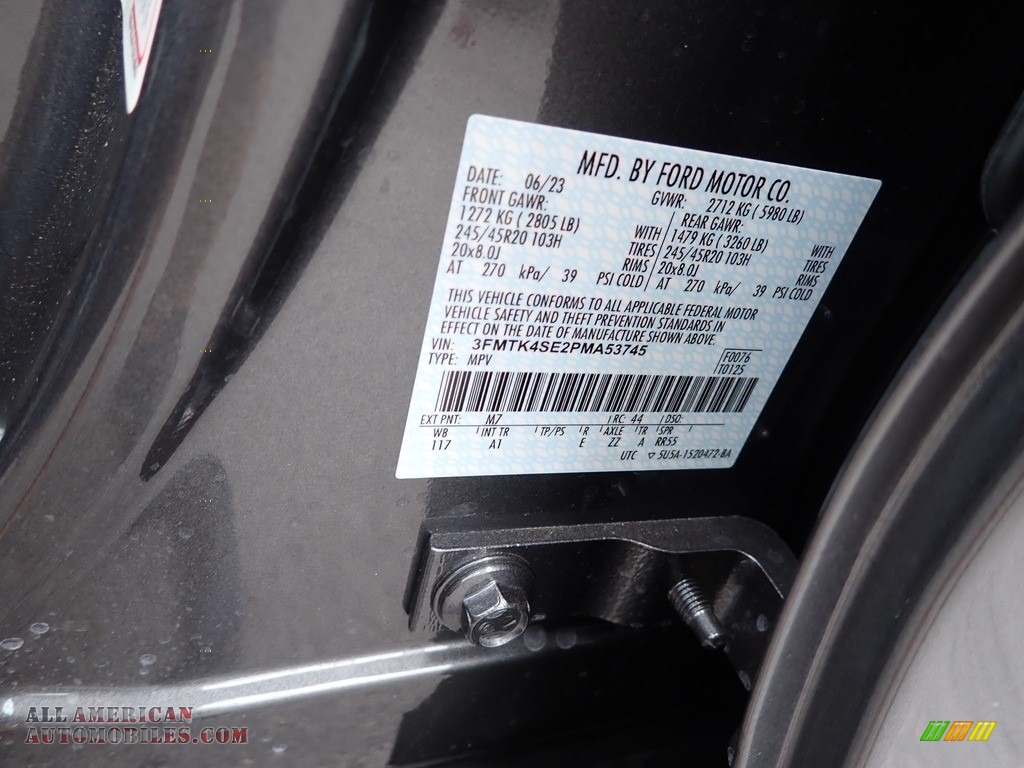 2023 Mustang Mach-E GT eAWD - Carbonized Gray Metallic / Black Onyx/Copper photo #20