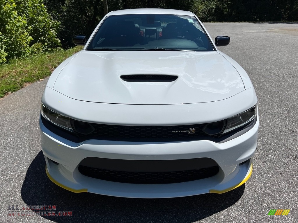 2023 Charger Scat Pack Plus - White Knuckle / Ruby Red/Black photo #3
