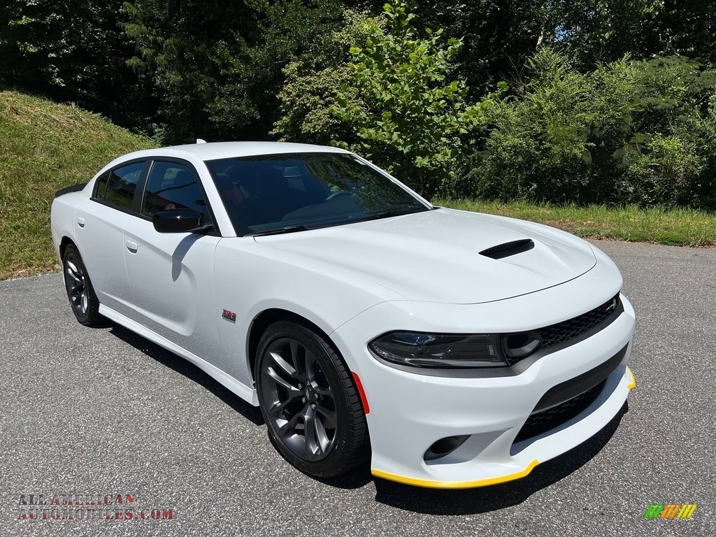 2023 Charger Scat Pack Plus - White Knuckle / Ruby Red/Black photo #4