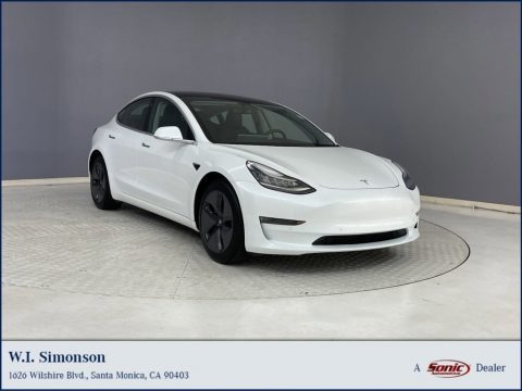 Pearl White Multi-Coat 2018 Tesla Model 3 Long Range AWD