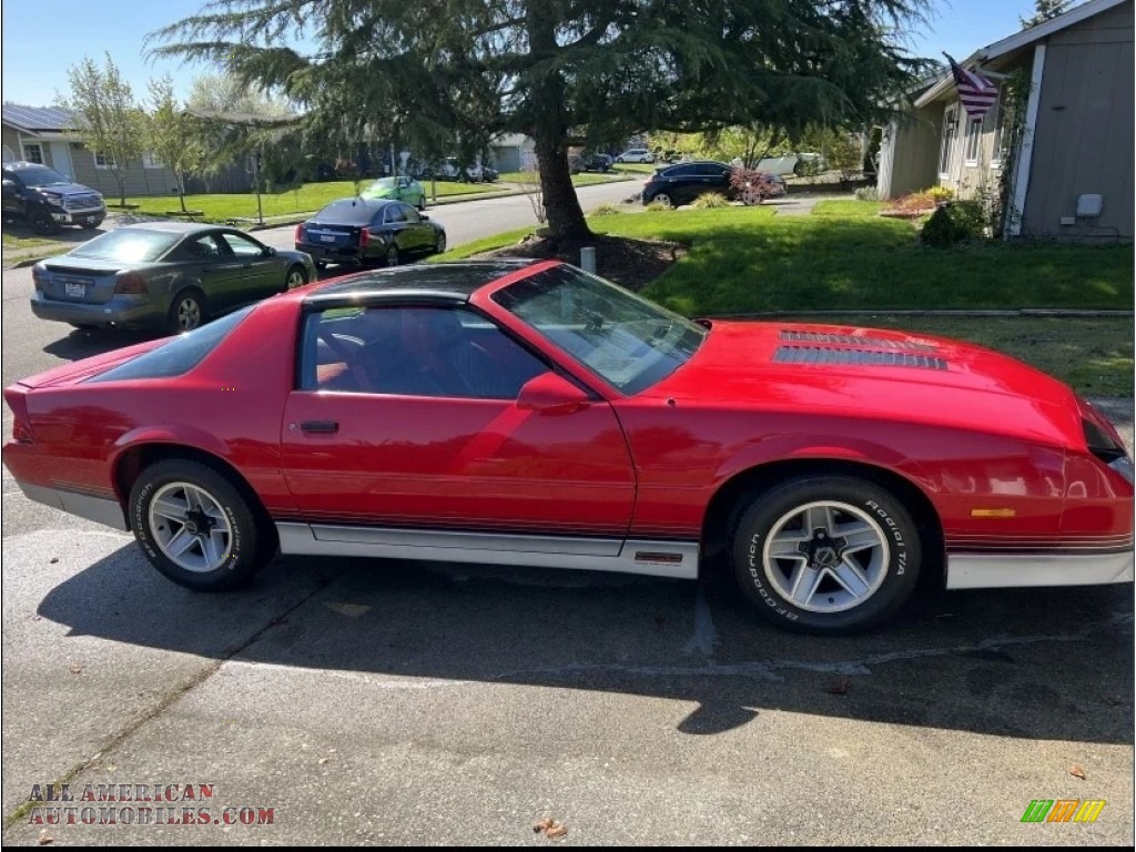 1987 Camaro Z28 Sport Coupe - Bright Red / Red photo #1
