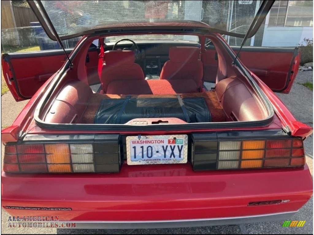 1987 Camaro Z28 Sport Coupe - Bright Red / Red photo #2