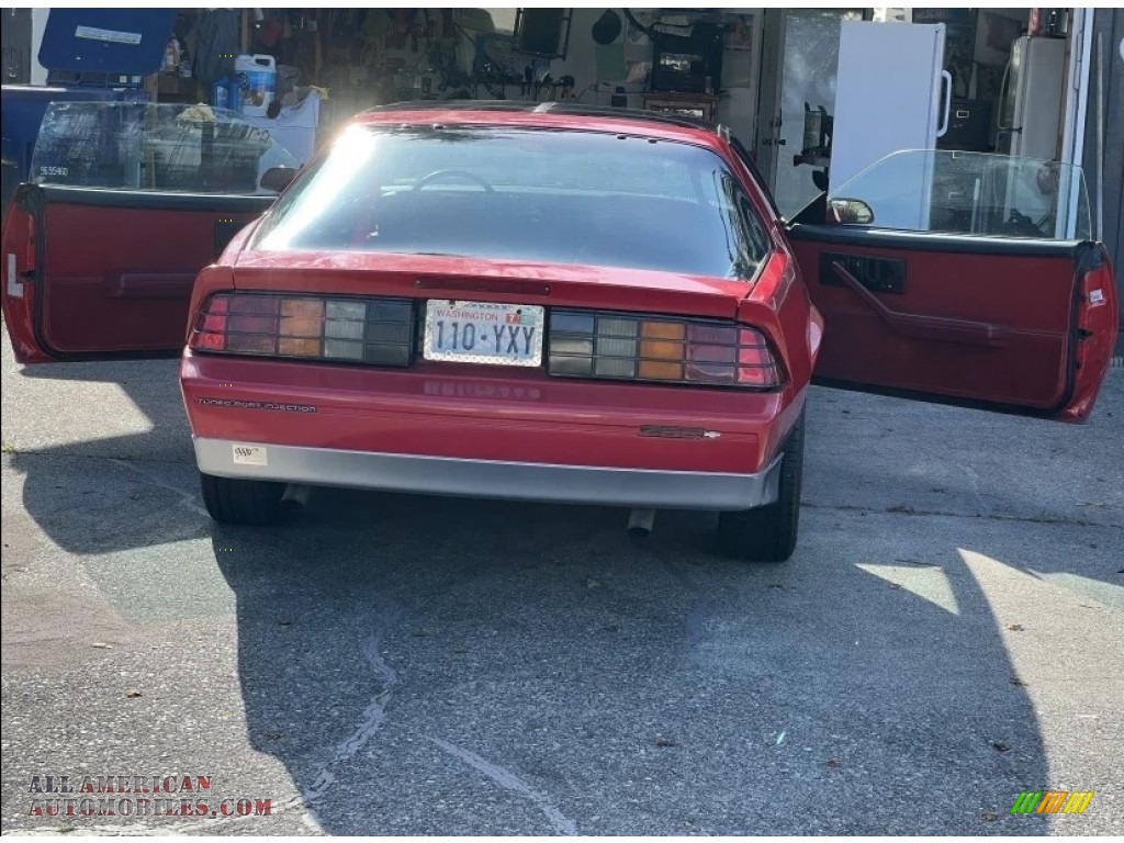 1987 Camaro Z28 Sport Coupe - Bright Red / Red photo #3