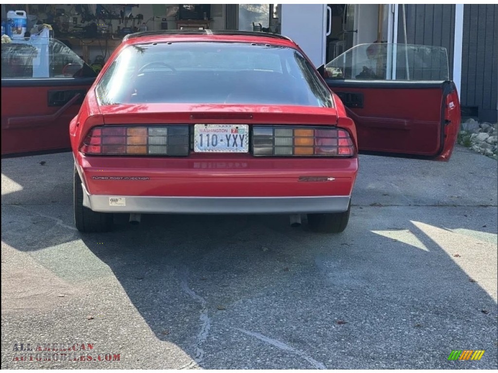 1987 Camaro Z28 Sport Coupe - Bright Red / Red photo #5