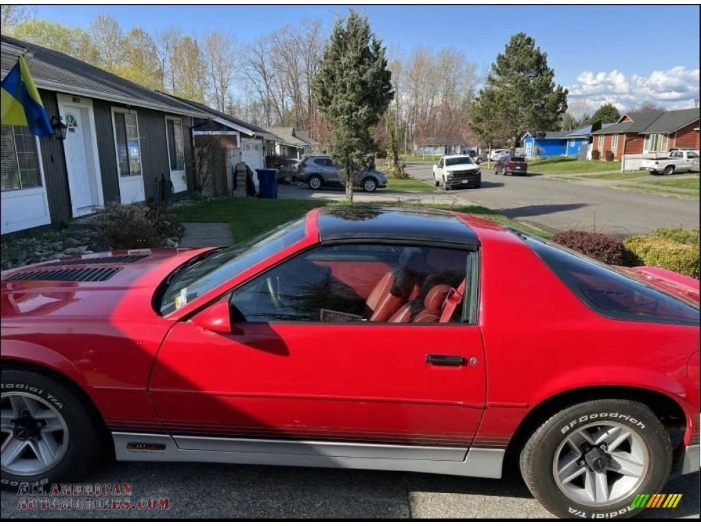 1987 Camaro Z28 Sport Coupe - Bright Red / Red photo #9