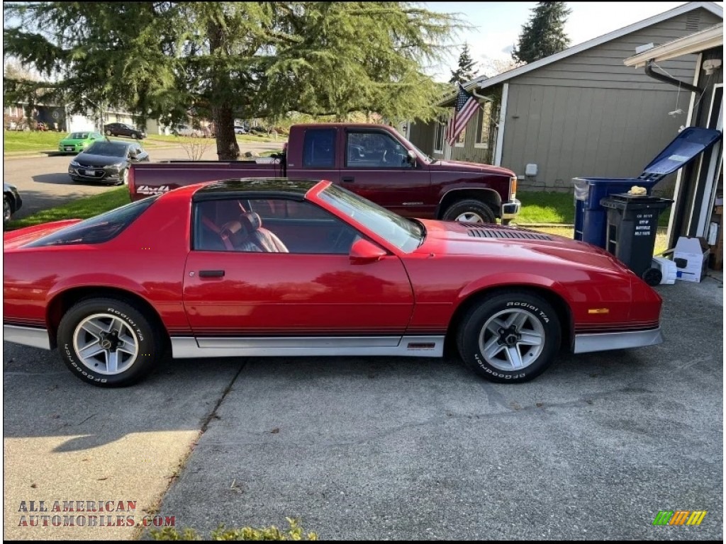 1987 Camaro Z28 Sport Coupe - Bright Red / Red photo #10
